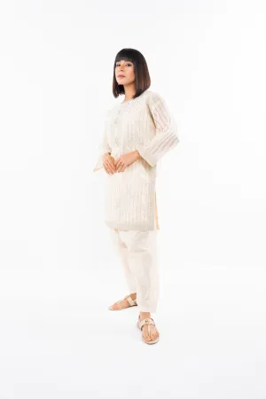 2 Pc Embroiderd Lurex Zari Outfit