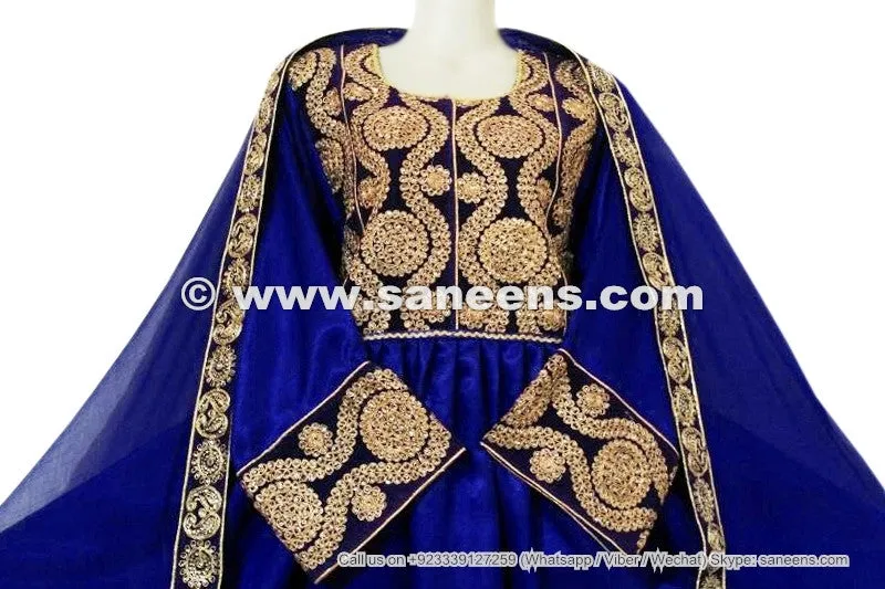 Afghan Dress In Blue Color