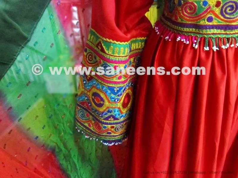 Afghan Long Gown In Red Color Dress