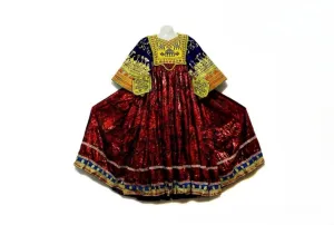 Afghan Women Long Shirt Tribal Fusion Art Work Vintage Costume Gypsy Ethnic Frock