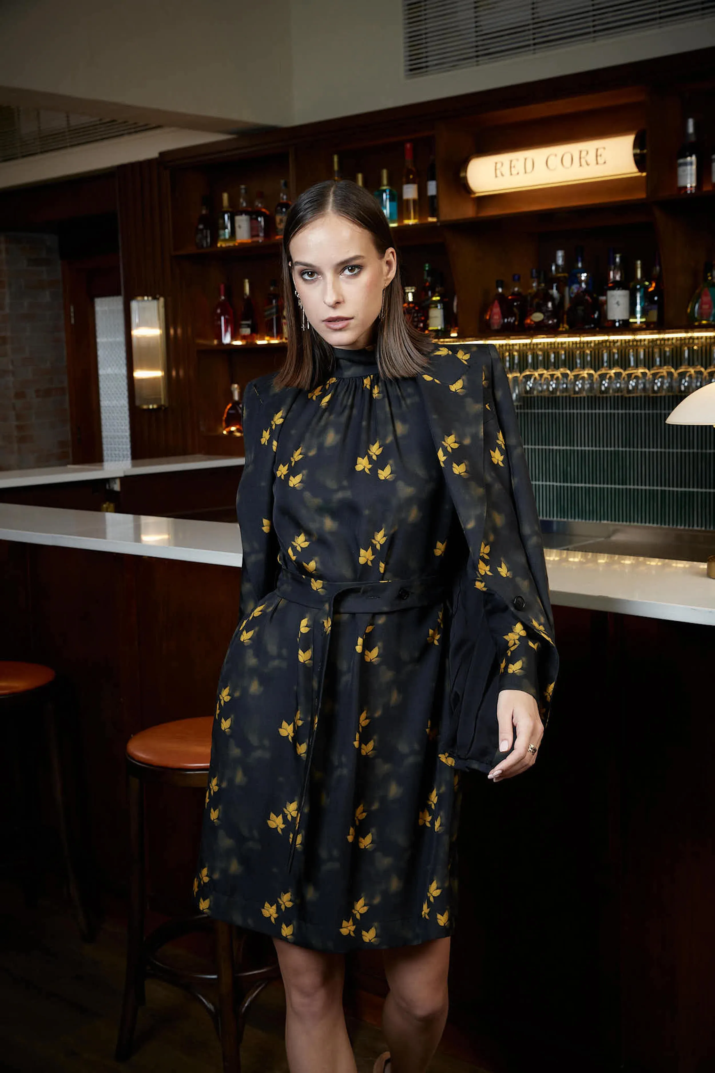 Amora Jacket - Classic jacket in leaf print