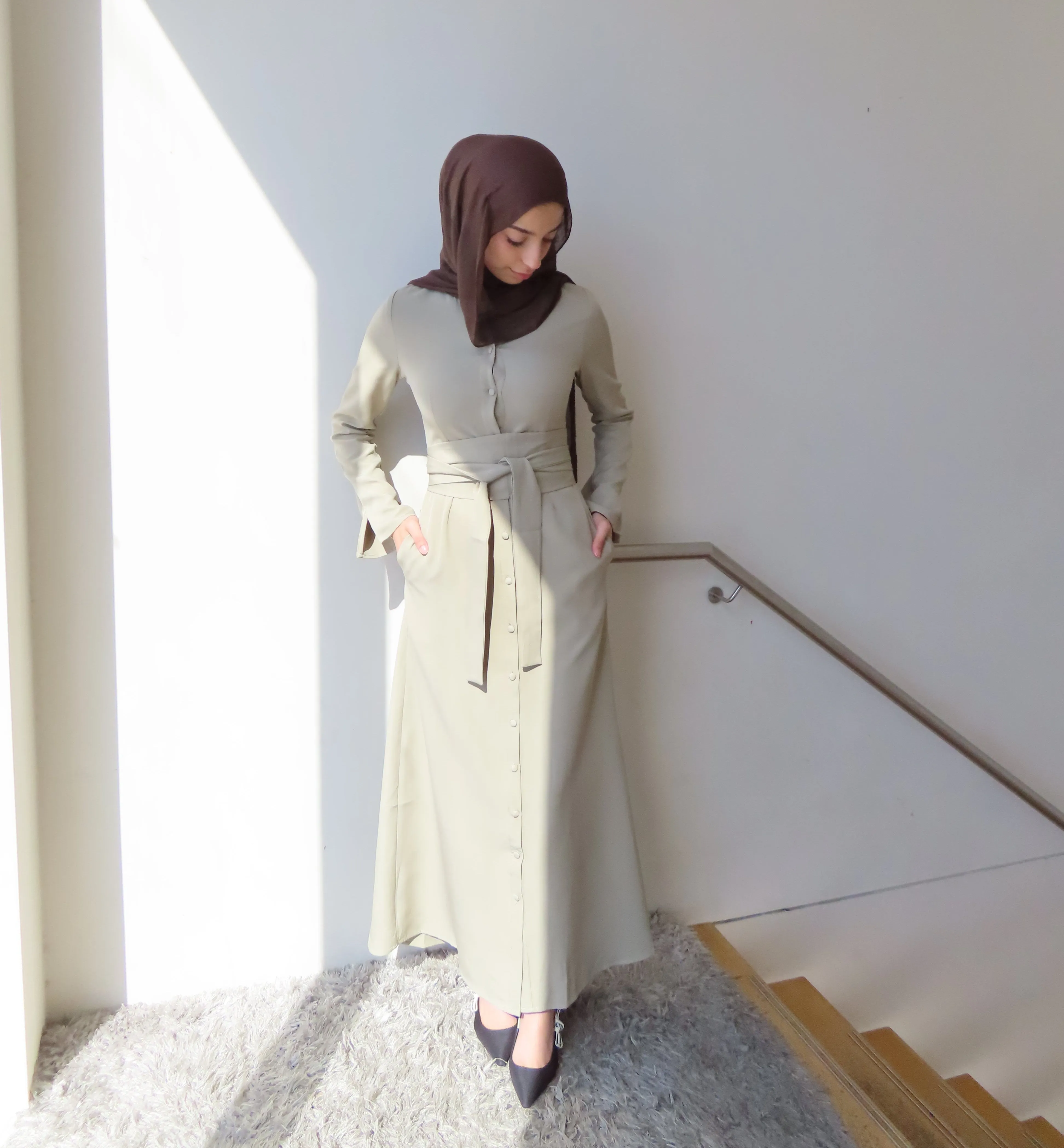 Amy Button Dress