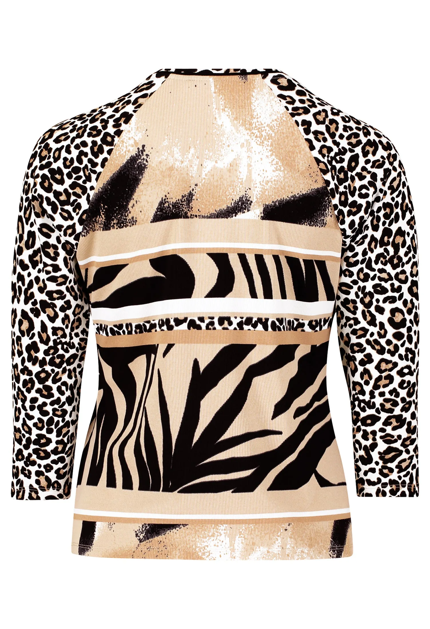 Animal Print T-Shirt Jacket