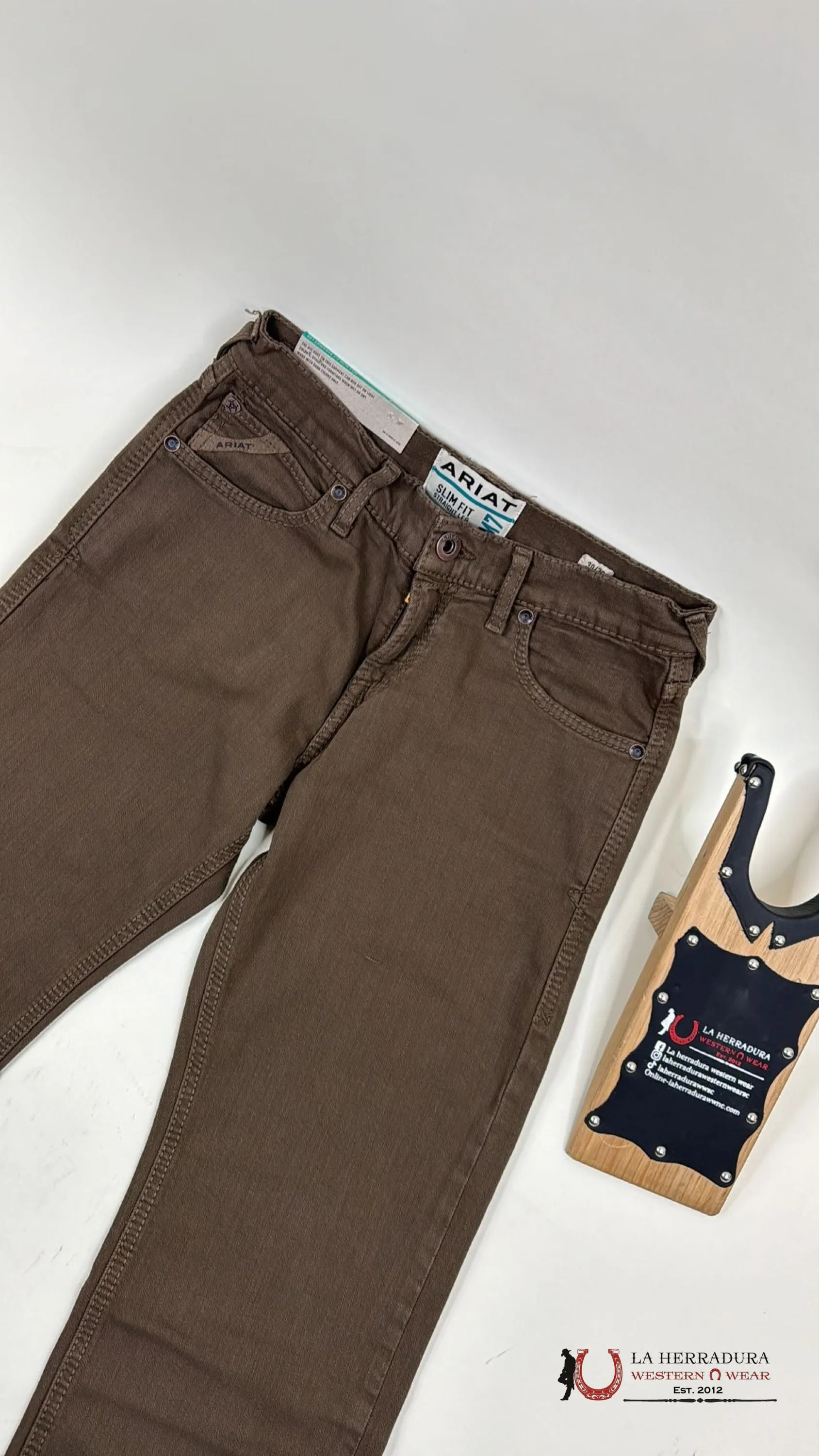 ARIAT MENS JEAN PEAT M7 SLIM FIT STRAIGHT LEG