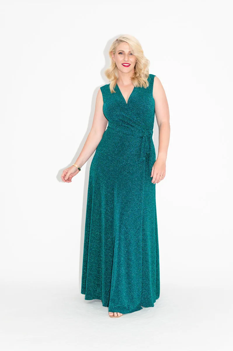Aurora (Sparkly) - Wrap Dress