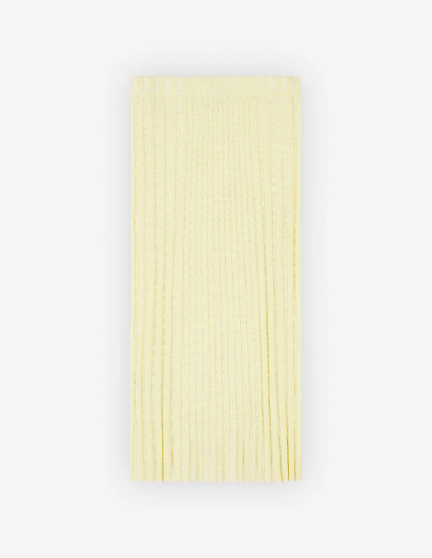 Baby Fox Patch Ribbed Midi Skirt Lemonade
