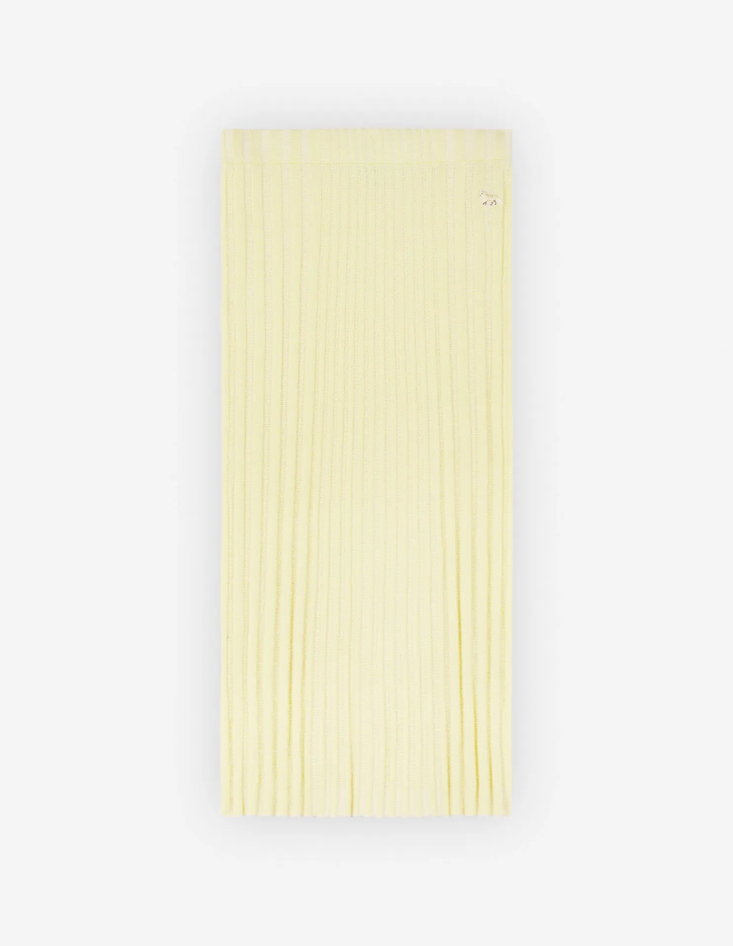 Baby Fox Patch Ribbed Midi Skirt Lemonade