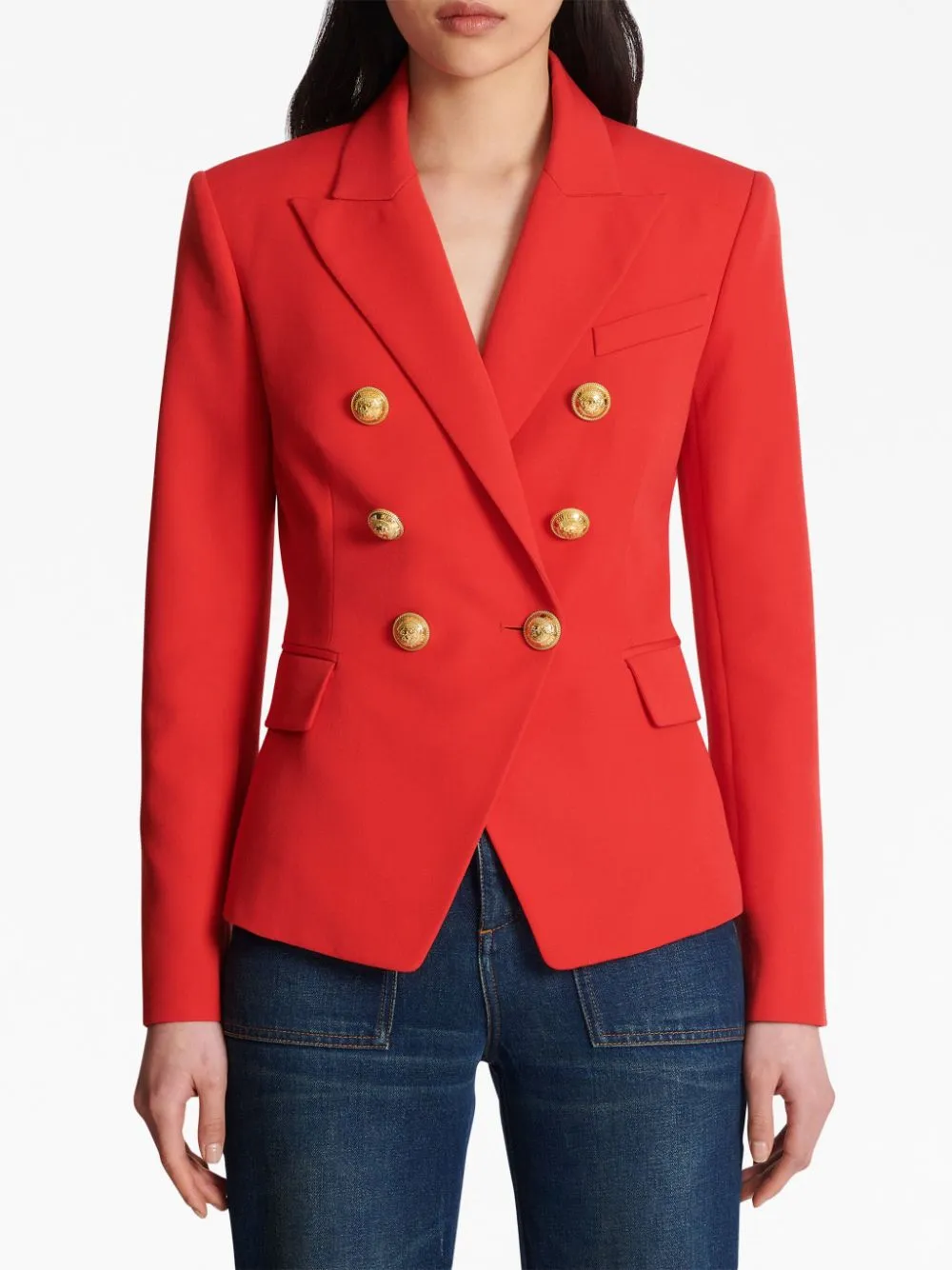 Balmain Jackets Red