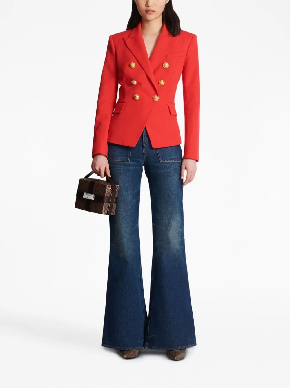 Balmain Jackets Red