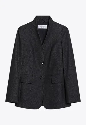 Beatrice Denim-Effect Blazer