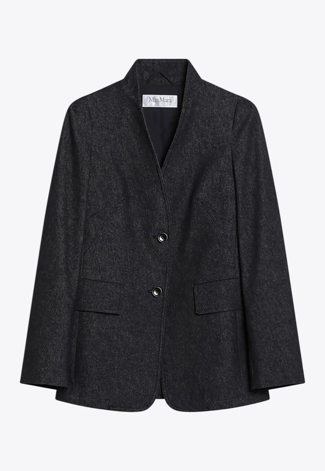 Beatrice Denim-Effect Blazer
