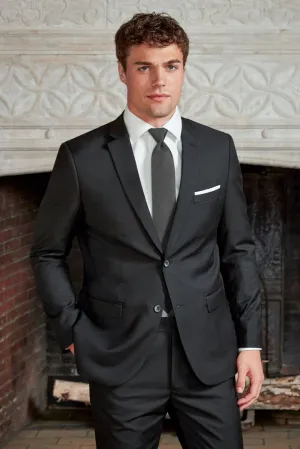 Black Slim Fit  Suit Coat
