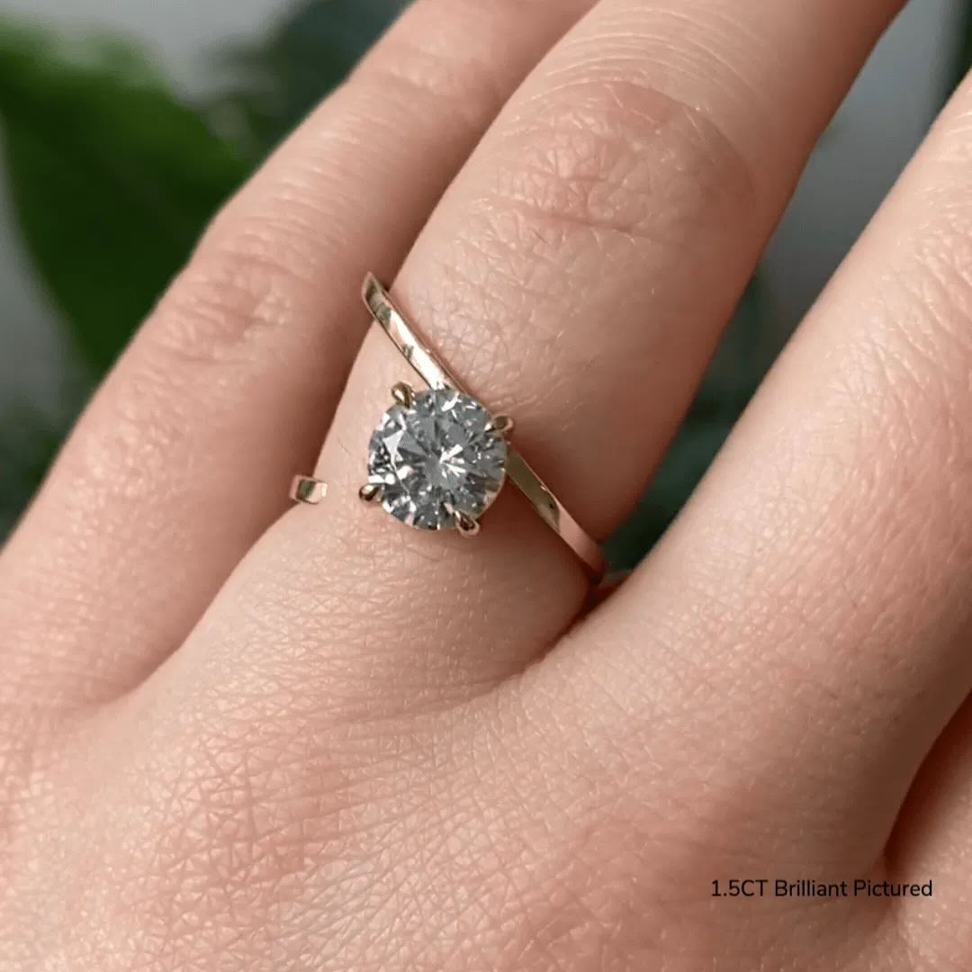 Brilliant Slant Ring