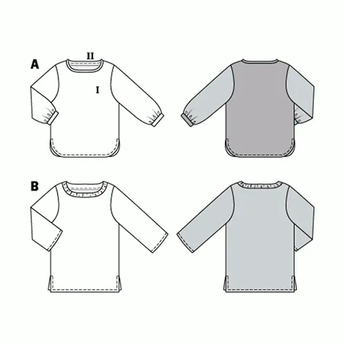 Burda Pattern X06234 Misses' Tops w/ Variations