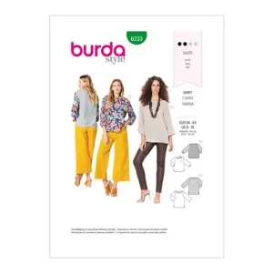 Burda Pattern X06234 Misses' Tops w/ Variations