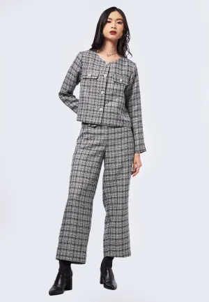 Button Down Tweed Blazer