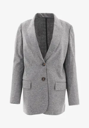 Cashmere Single-Breasted Blazer