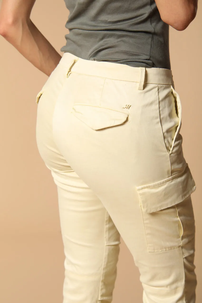 Chile City women's cargo pants in gabardine slim fit