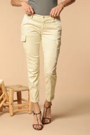 Chile City women's cargo pants in gabardine slim fit