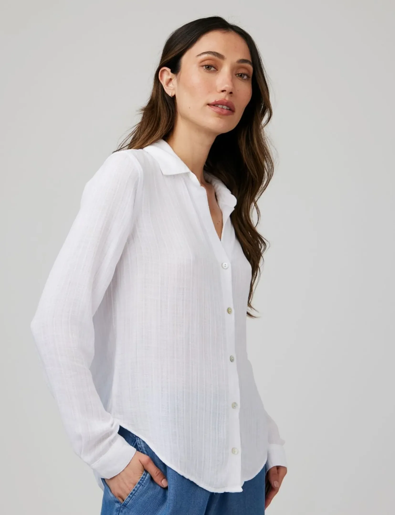 Classic Button Down, White