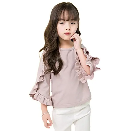 Colorful Childhood Ruffle Bat T-Shirt - Girls Size 6-7t