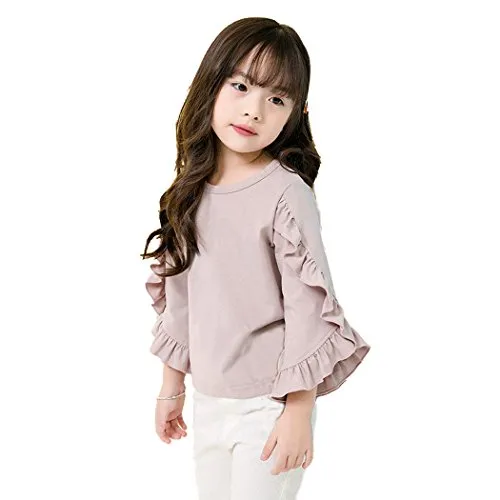 Colorful Childhood Ruffle Bat T-Shirt - Girls Size 6-7t