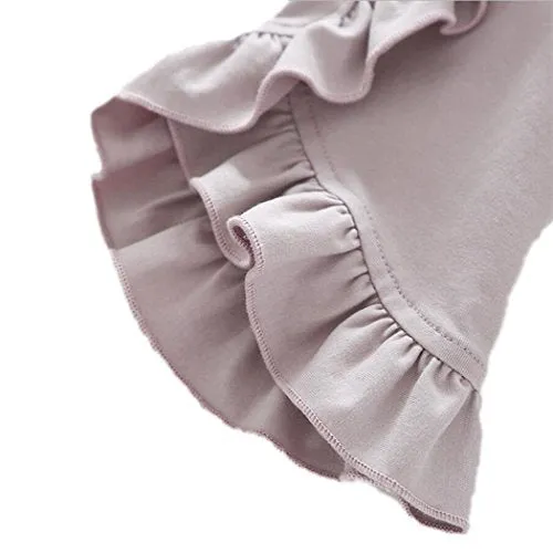Colorful Childhood Ruffle Bat T-Shirt - Girls Size 6-7t