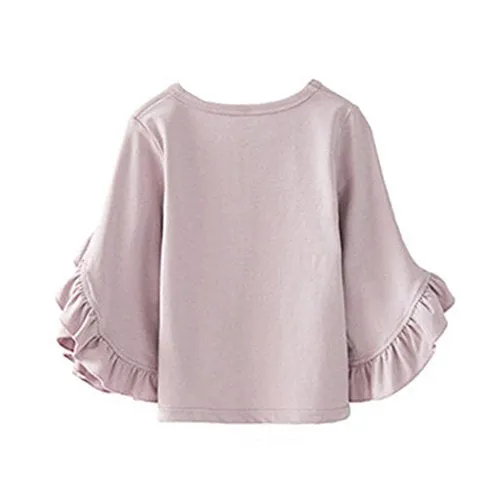 Colorful Childhood Ruffle Bat T-Shirt - Girls Size 6-7t