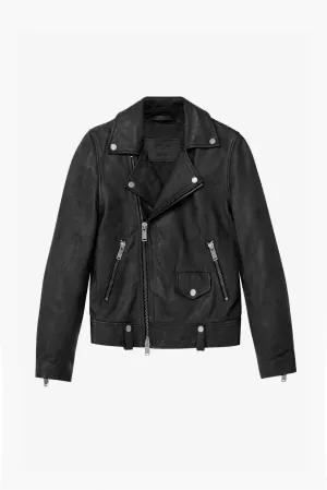 COLT LEATHER BIKER JACKET |  VINTAGE BLACK