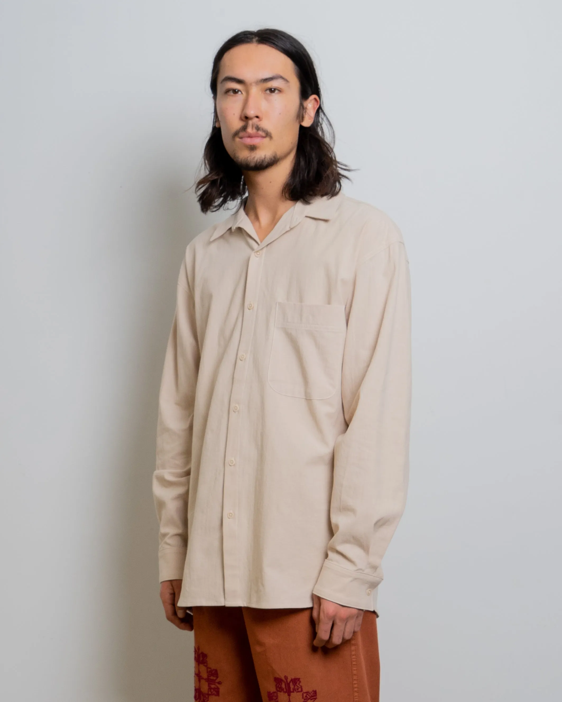 Cotton Gauze Button Down Shirt