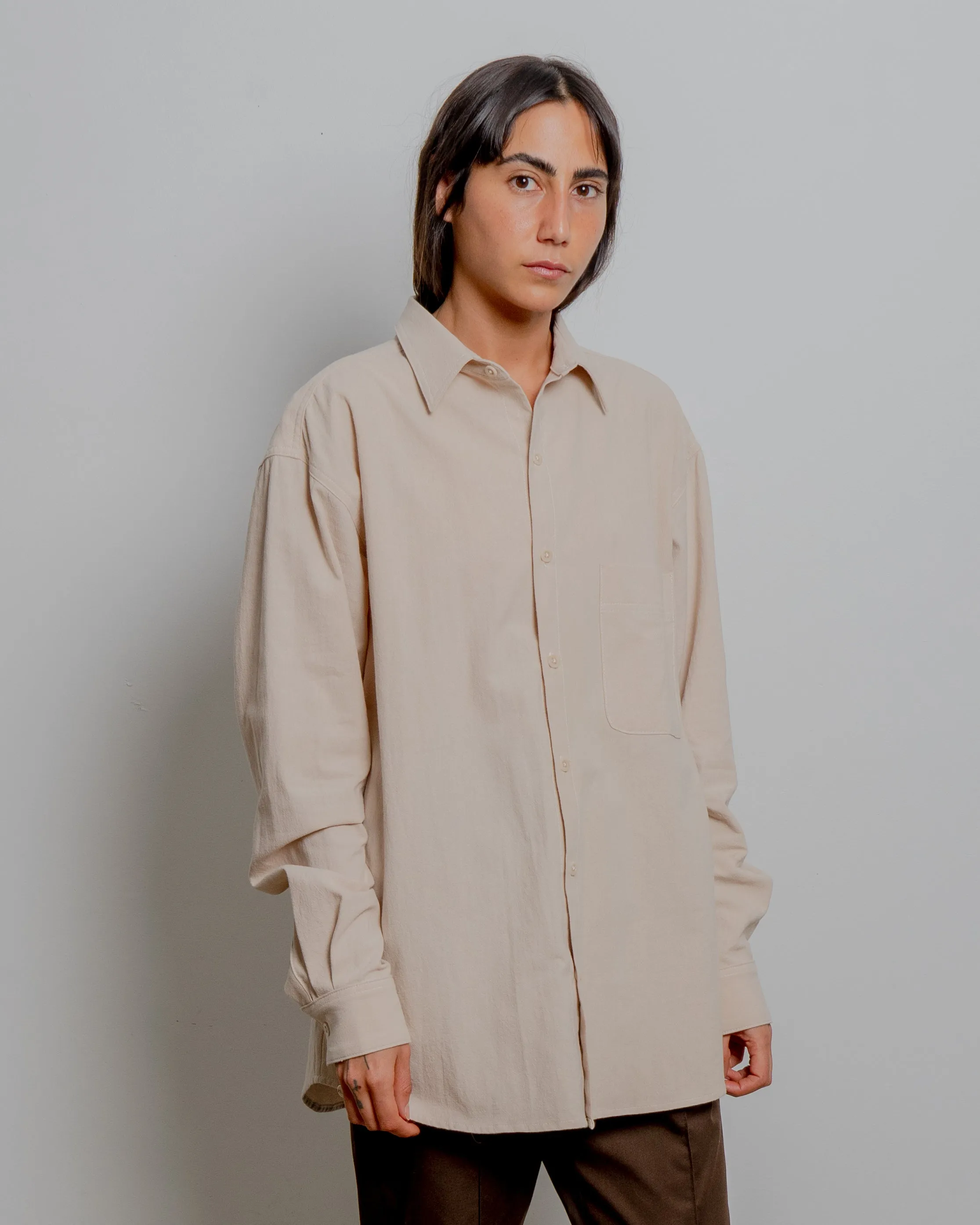 Cotton Gauze Button Down Shirt