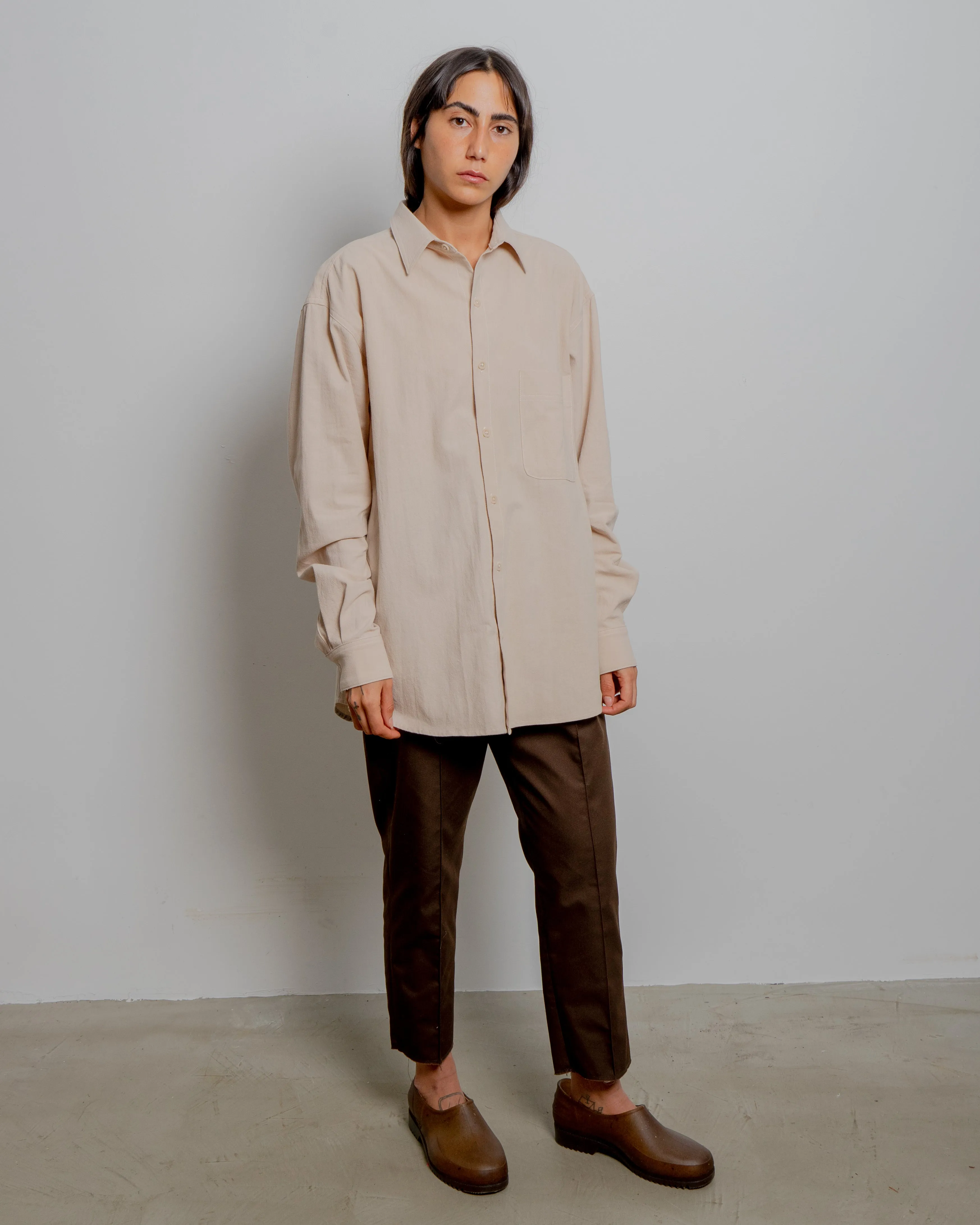 Cotton Gauze Button Down Shirt