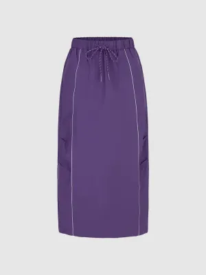 Drawstring Straight Skirts