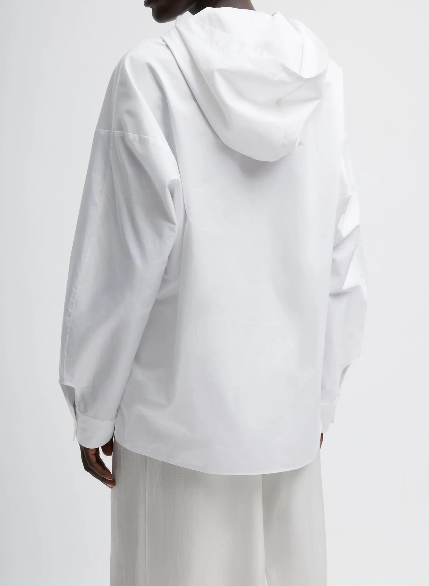 Eco Poplin Hooded Shirt