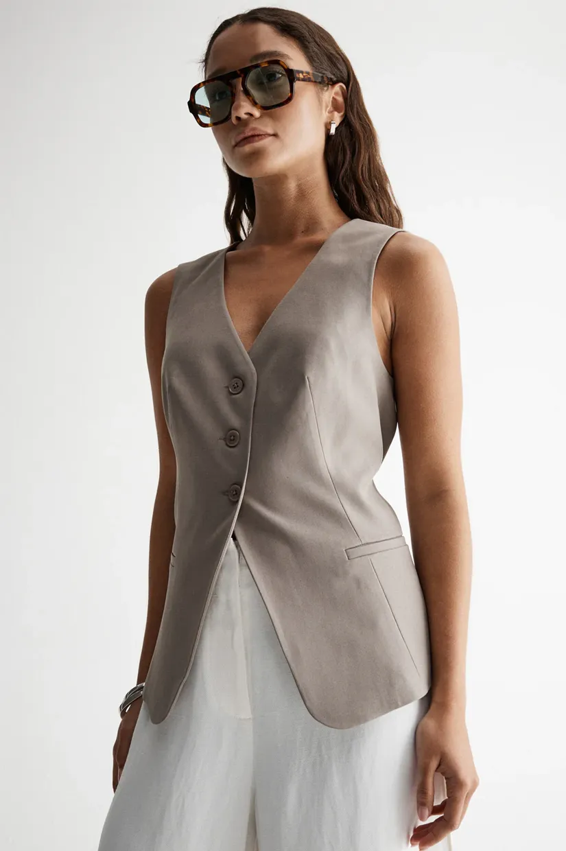 Elka Collective Elowen Vest - Granite