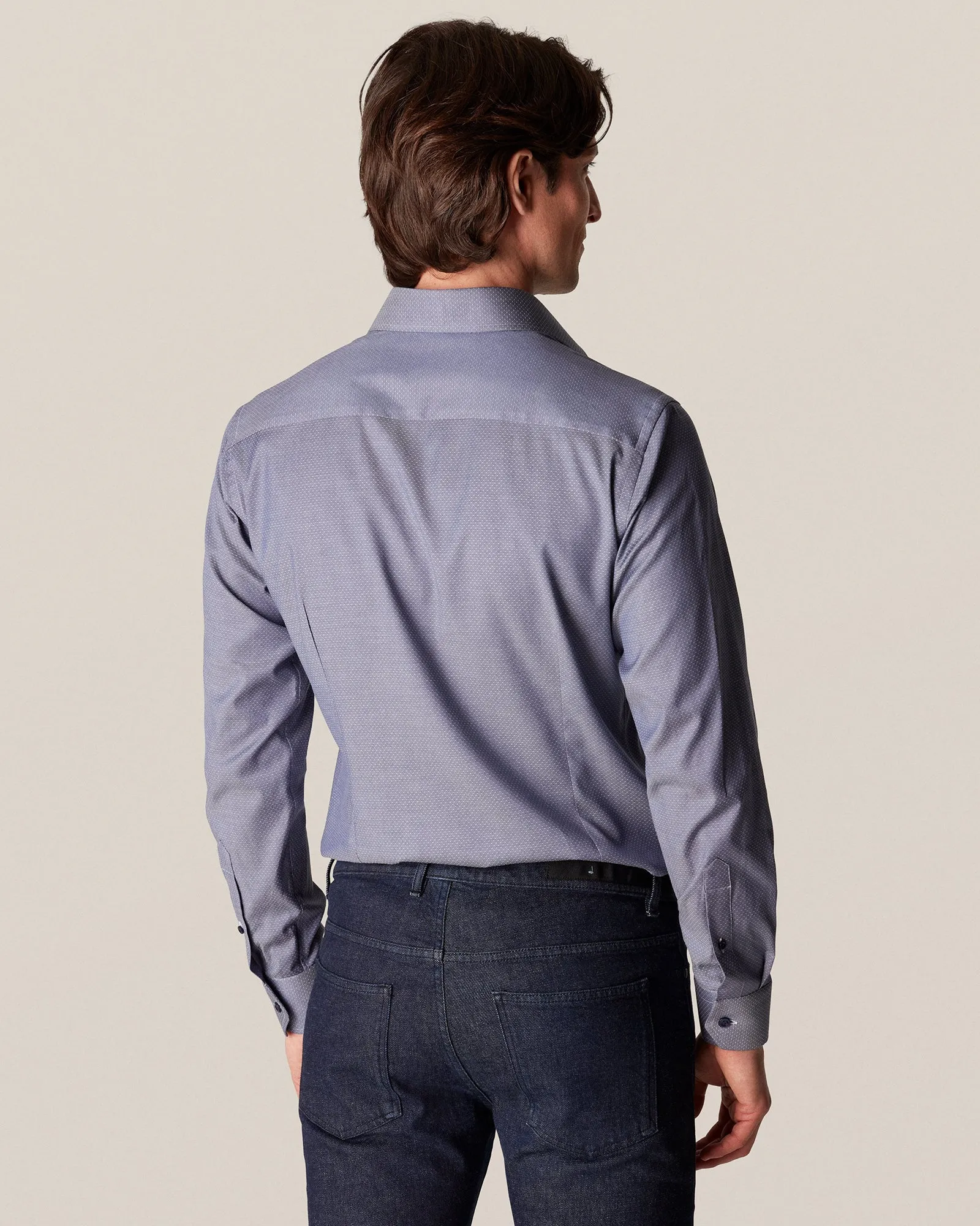 ETON 10000235529 GUNMETAL SLIM SINGLE CUFF SHIRT