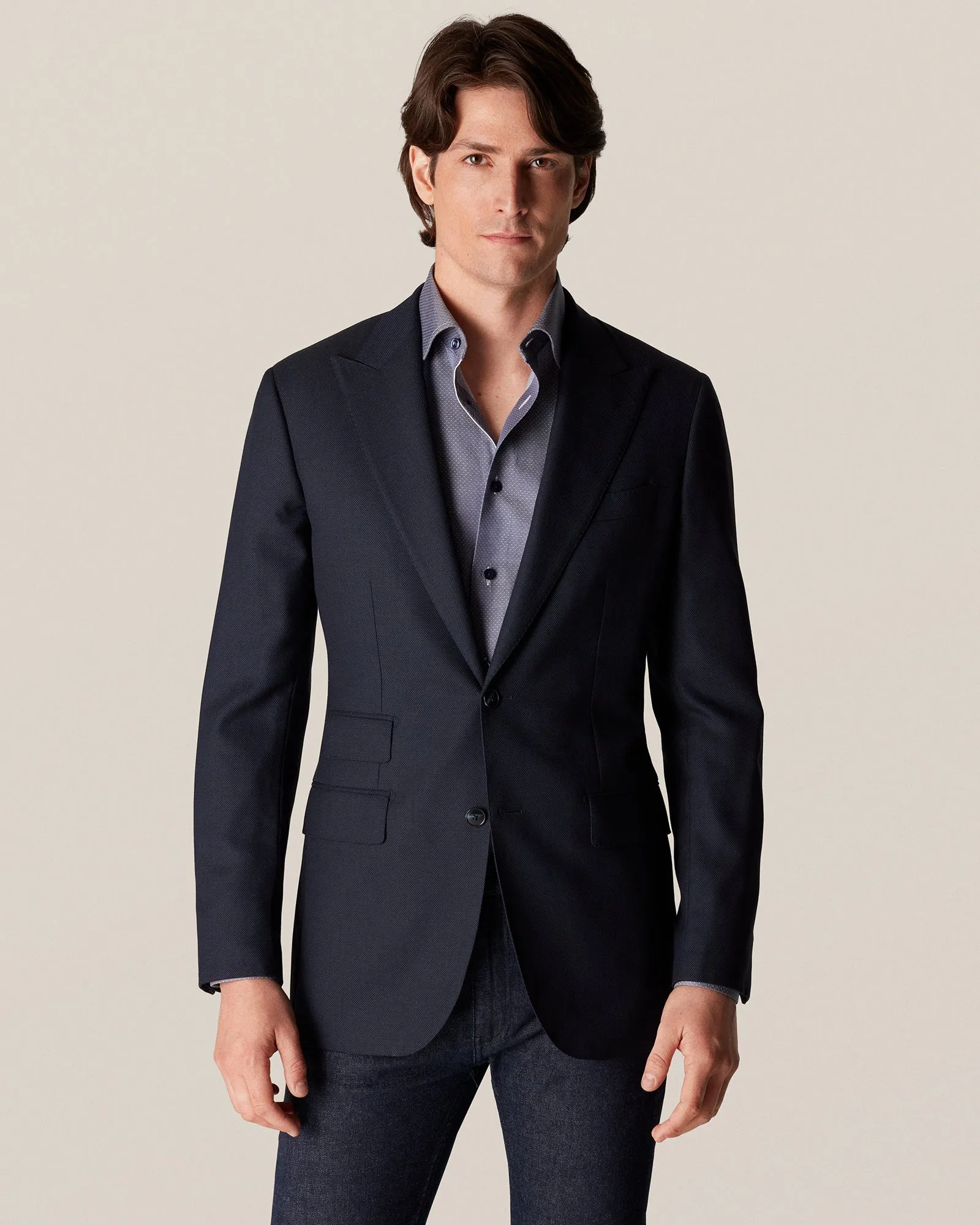 ETON 10000235529 GUNMETAL SLIM SINGLE CUFF SHIRT