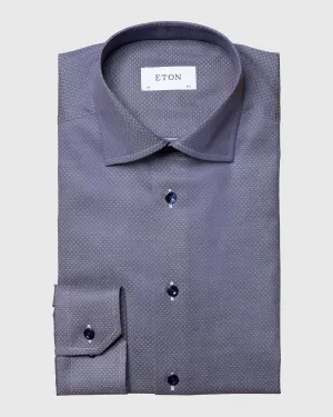 ETON 10000235529 GUNMETAL SLIM SINGLE CUFF SHIRT