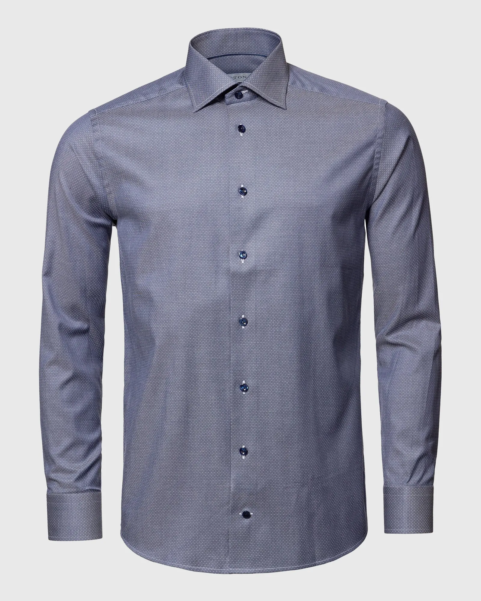 ETON 10000235529 GUNMETAL SLIM SINGLE CUFF SHIRT