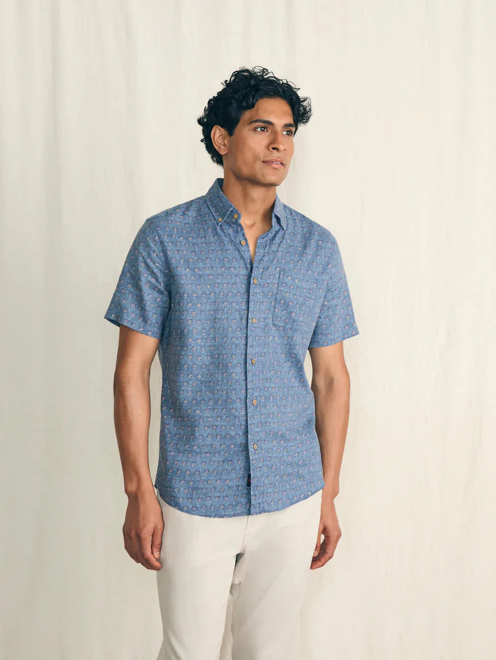 Faherty Men Short Sleeve Breeze Shirt