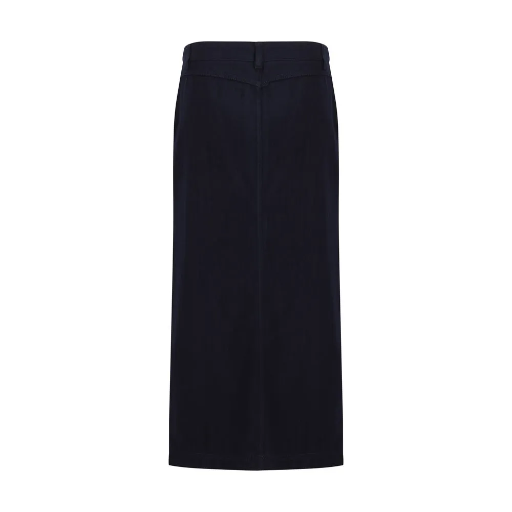 Giorgio Armani Blue Cotton Skirt