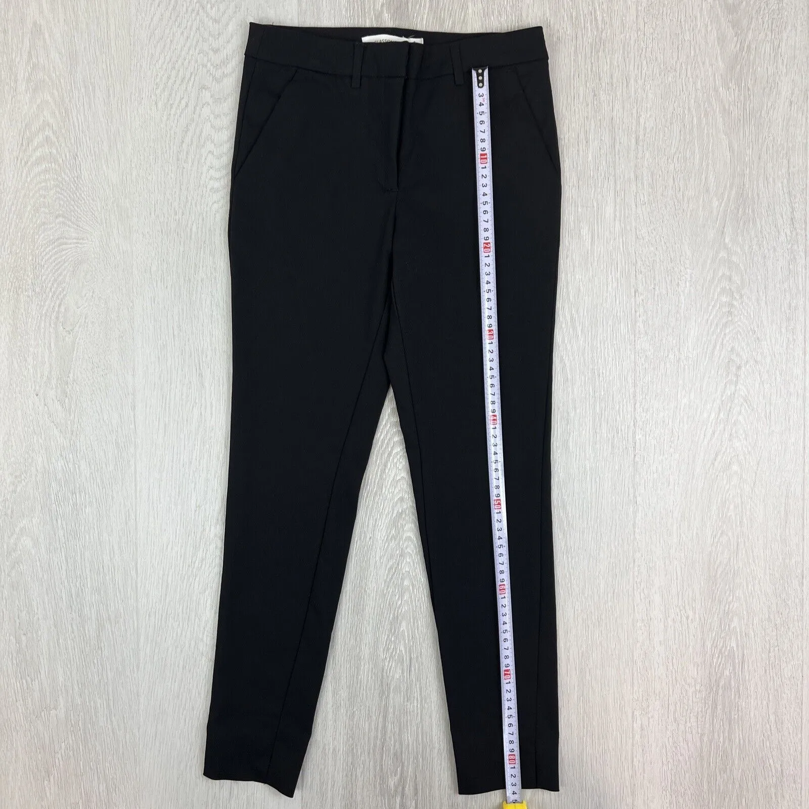 Glassons Womens Black Slim Cropped Dress Pants Size 6