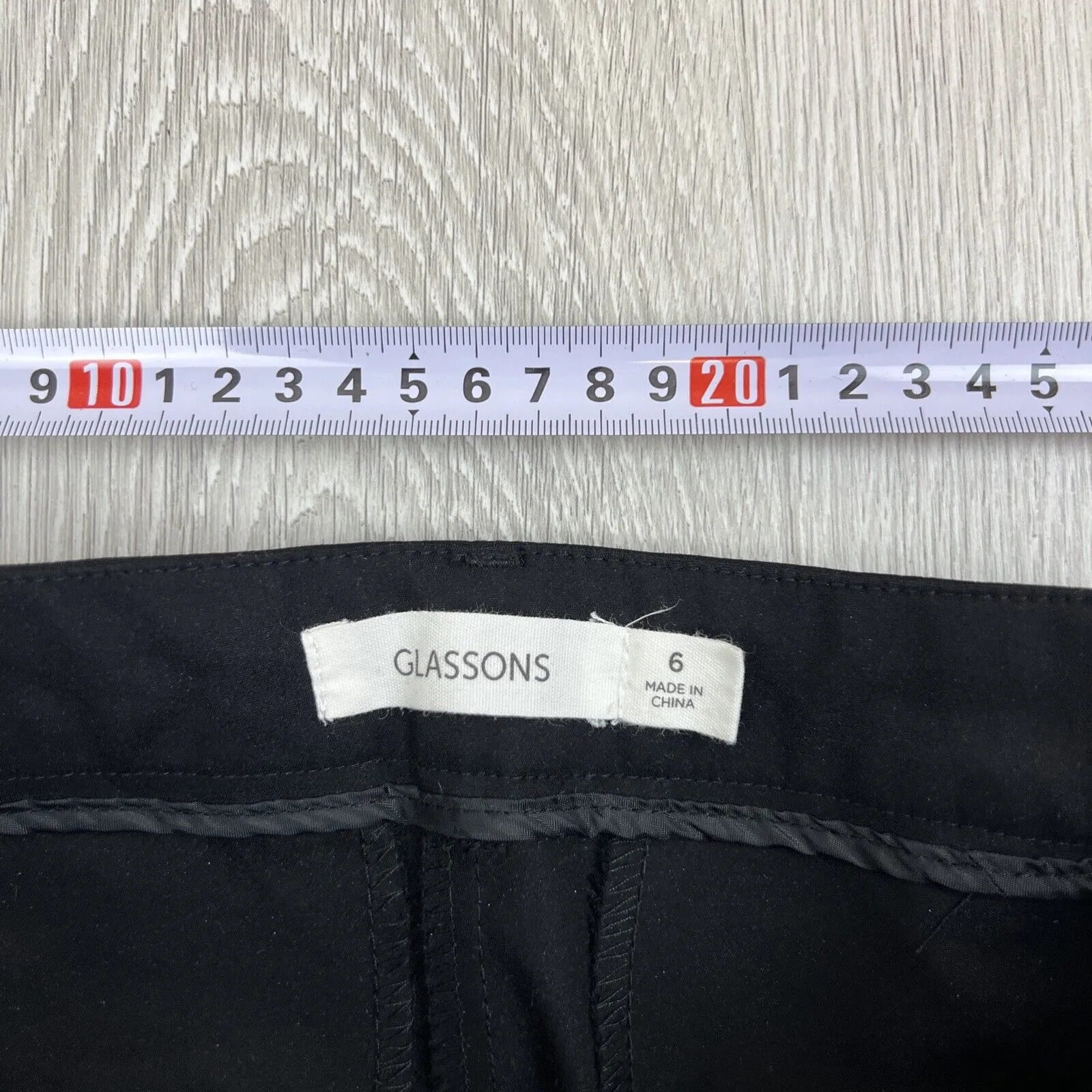 Glassons Womens Black Slim Cropped Dress Pants Size 6