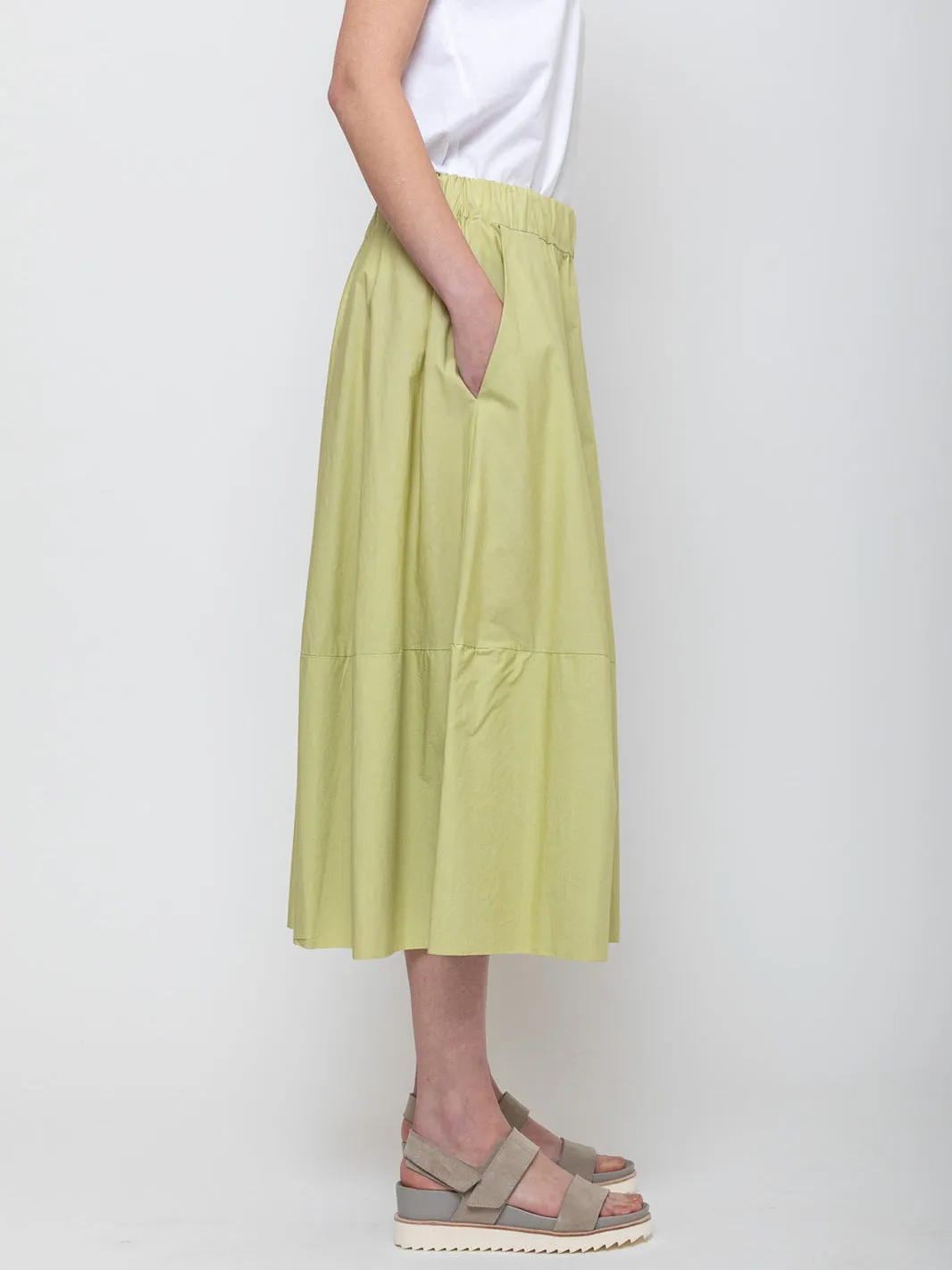 Gonna Gea Cotton Skirt - Pisello