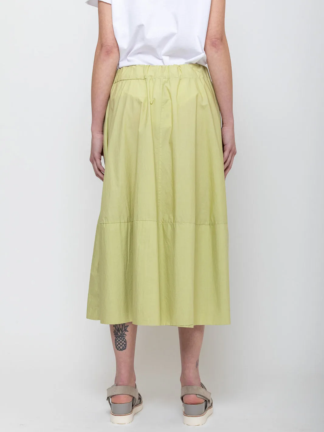 Gonna Gea Cotton Skirt - Pisello