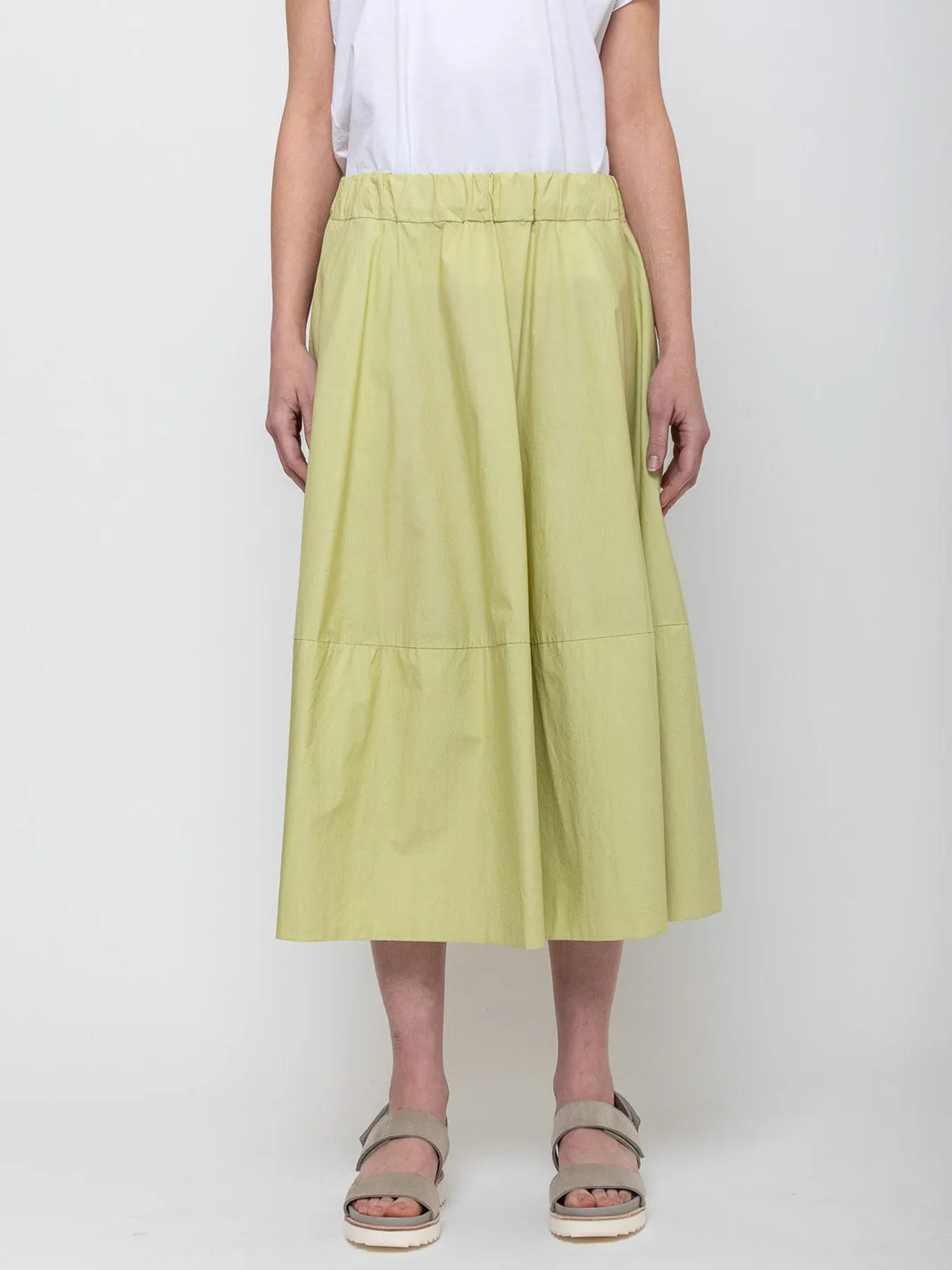 Gonna Gea Cotton Skirt - Pisello