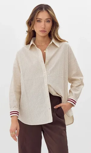 Greta Stripped Button Down