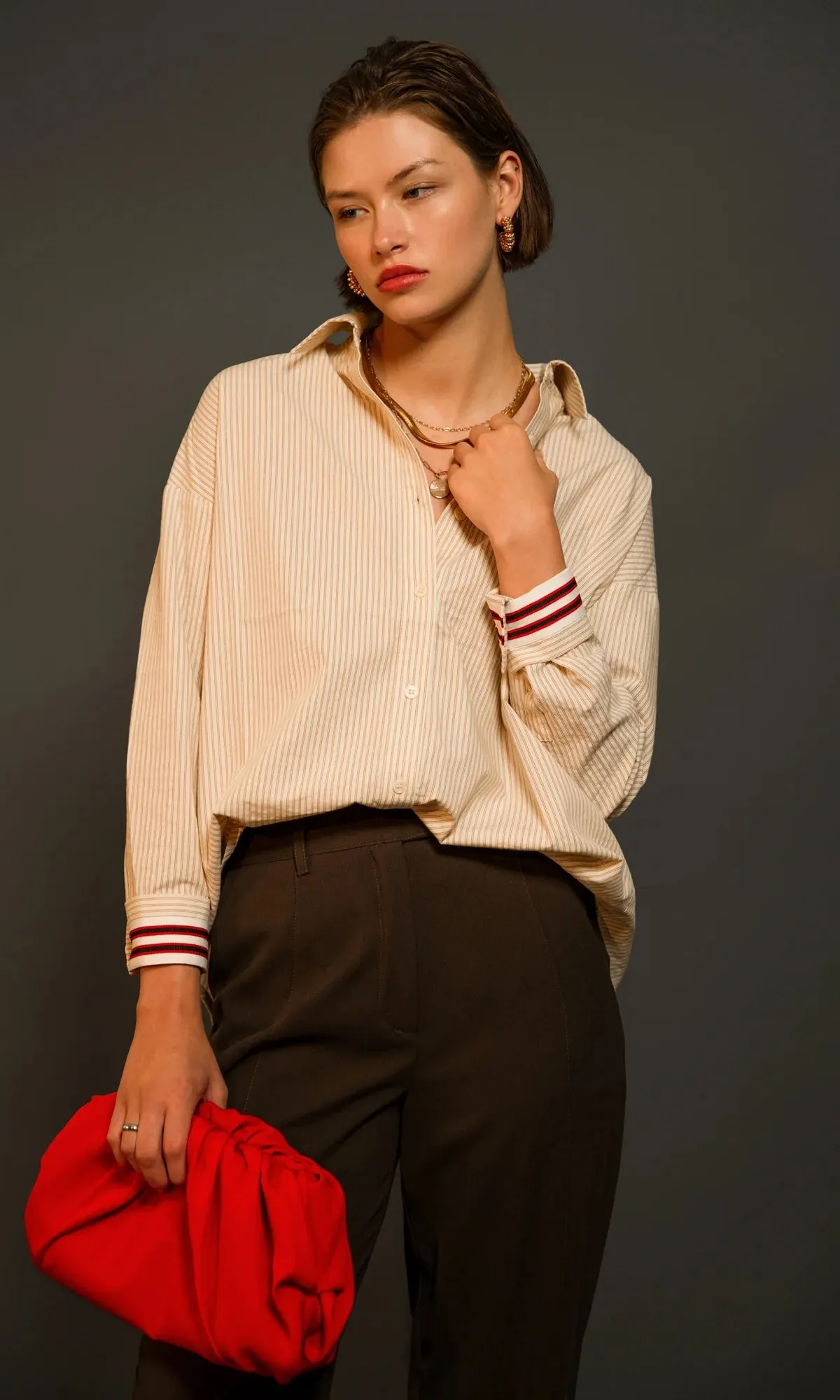 Greta Stripped Button Down