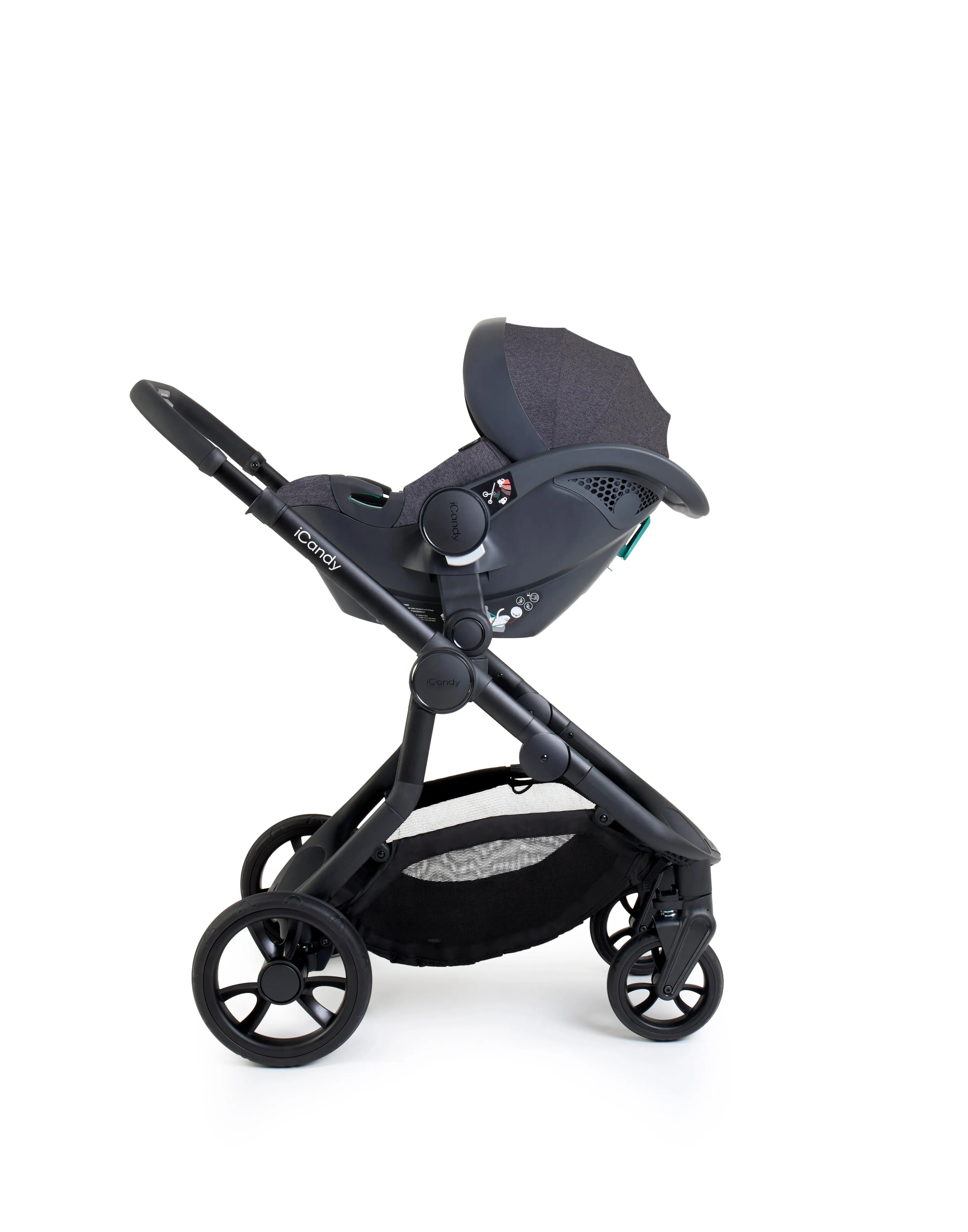 iCandy Orange 4 Pushchair with Cocoon Car Seat & Base - Jet Fossil Edition