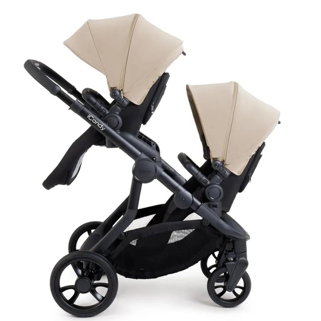 ICANDY Orange 4 Twin Travel system with Cocoon Car Seat - Latte